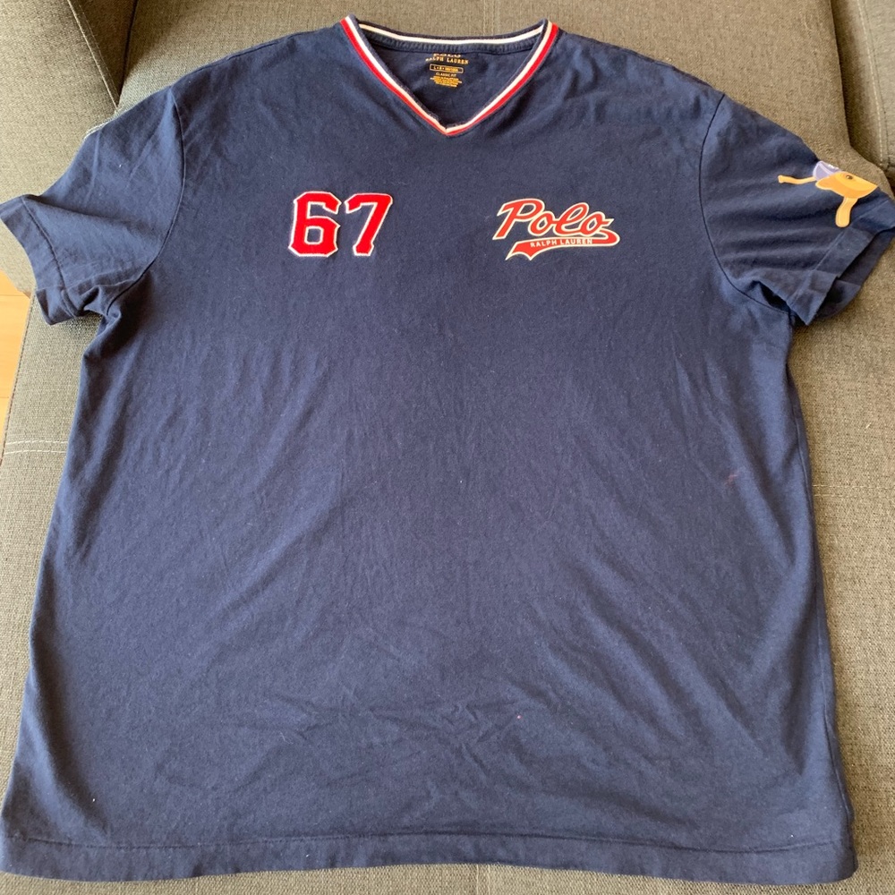 Ralph Lauren Polo Bear Baseball Jersey Shirt